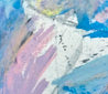 Cool of West Beach abstract oil pastel thumbnail - detail view