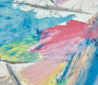 Cool of West Beach abstract oil pastel thumbnail - detail texture view