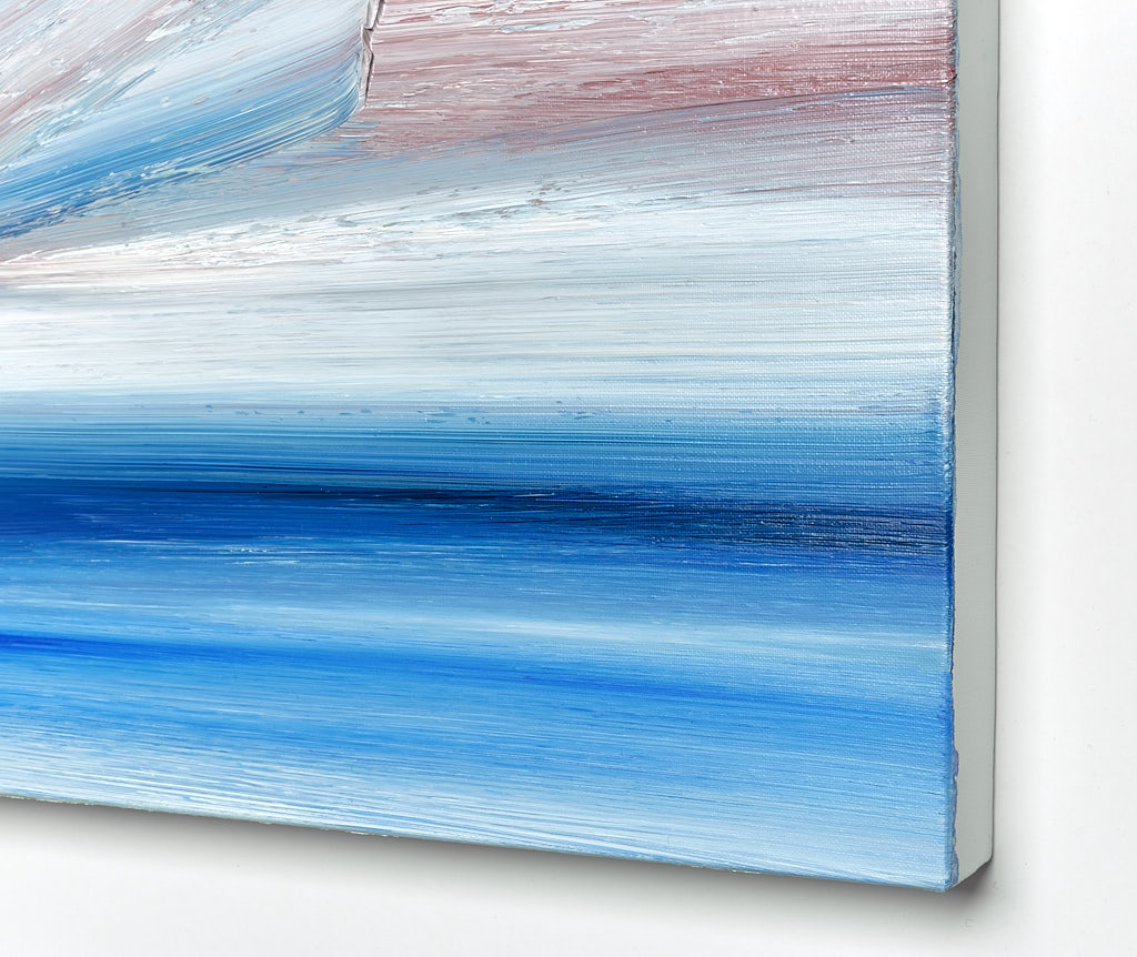 Seascape oil painting for sale Calm seas - edge view