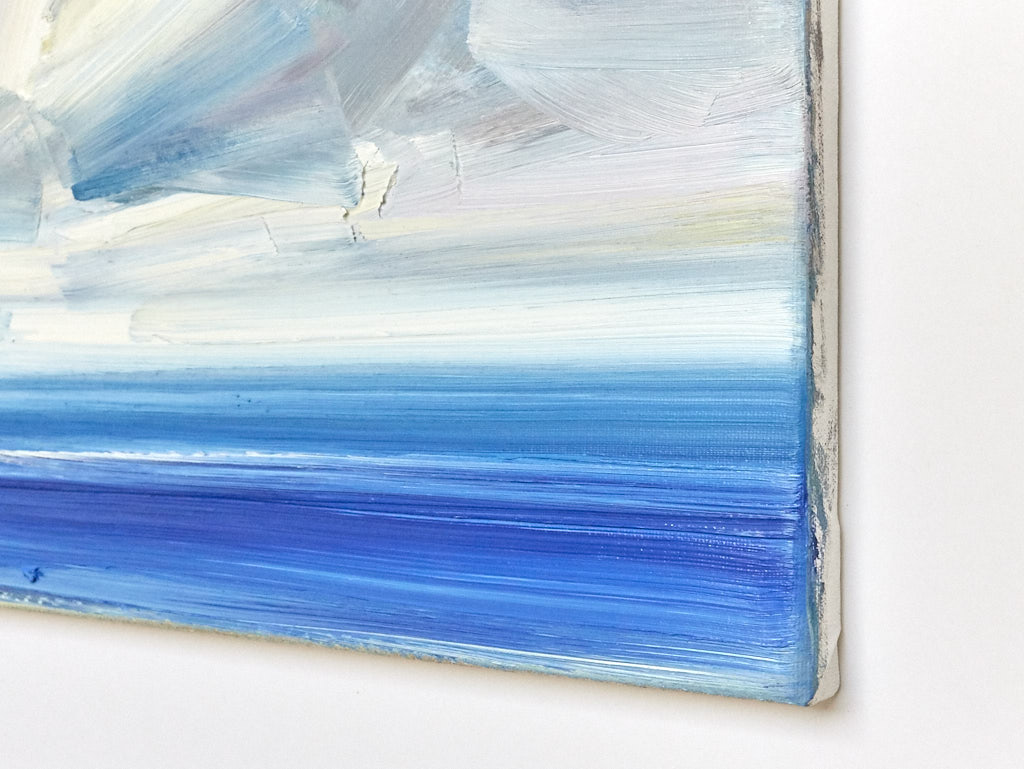 Seascape oil painting for sale Into the blue - edge view